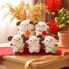 Cartoon Mini Sheep Plush Keychain Sheep Soft Lamb Doll Ornament Sheep Plush Pendant  Decoration