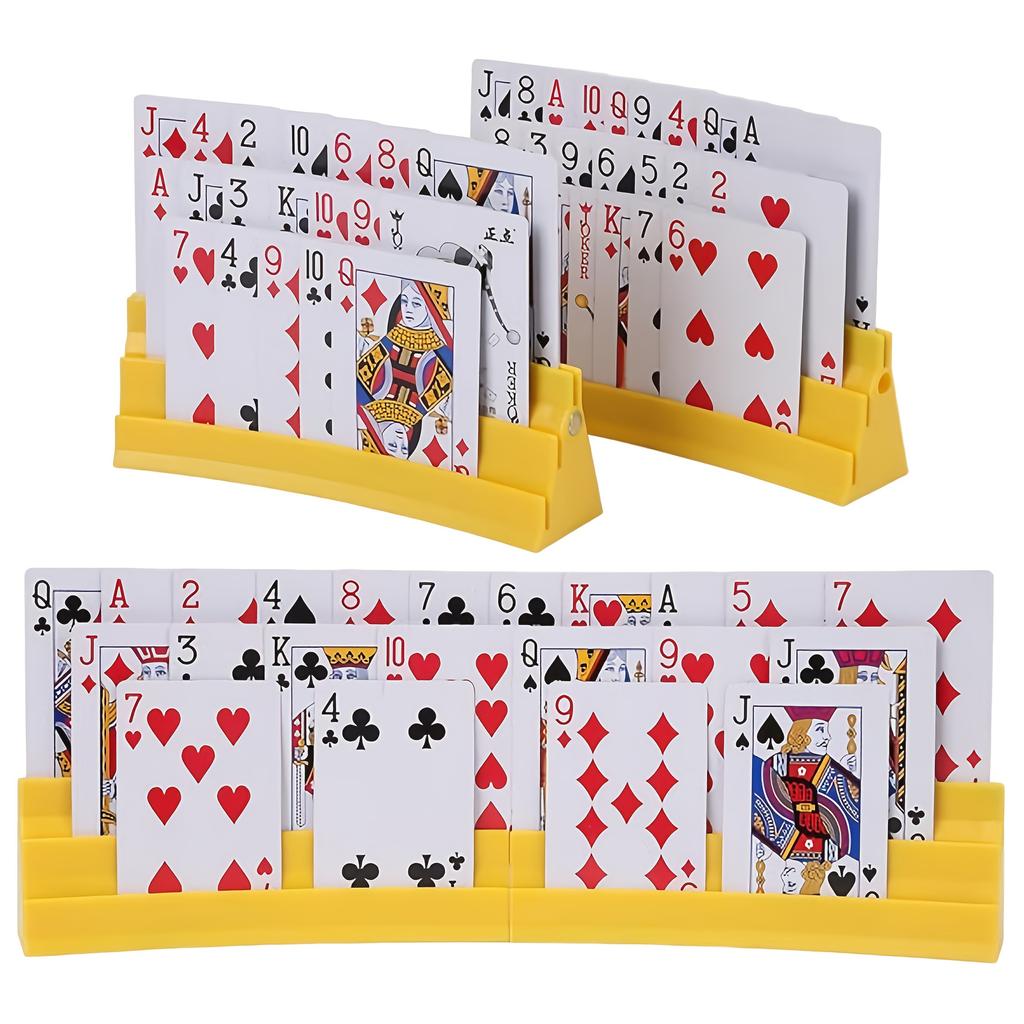 2pcs/1Set Expandable & Upgradeable Three-Layer Plastic Card Holder Without The Need for a Card,Interactive,Party & Holiday Games