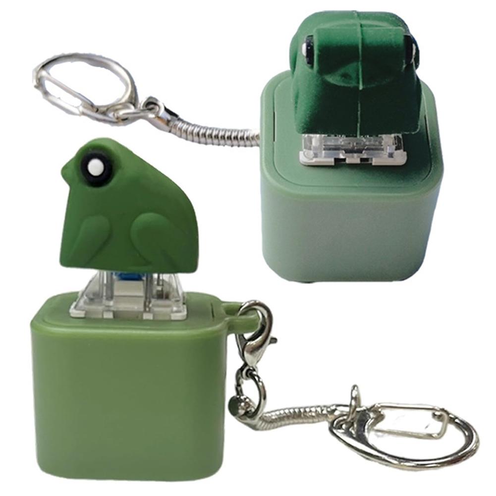 Frog Croaking Fidget Toy Rechargeable Frog Croaking Keychain Stress Relief Anxiety Buster Clicking Fidget Toy For Adults Kid