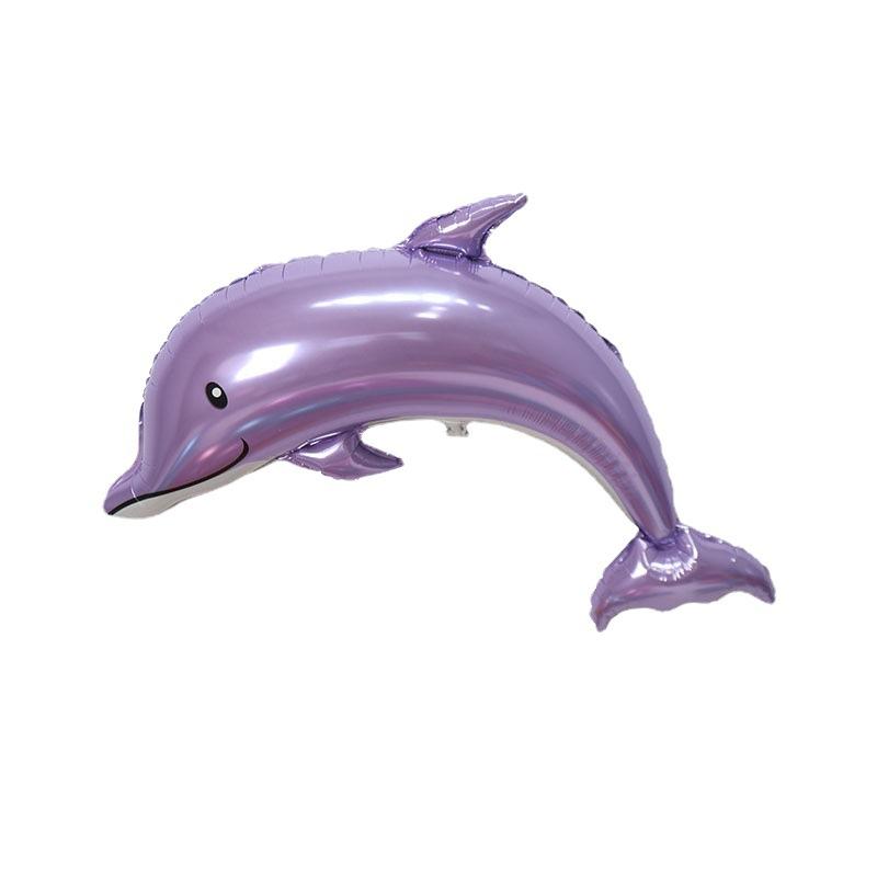 Large Dolphin Aluminum Film Balloon Wedding Decoration Birthday Party Layout Cartoon Floating Helium Balloon
