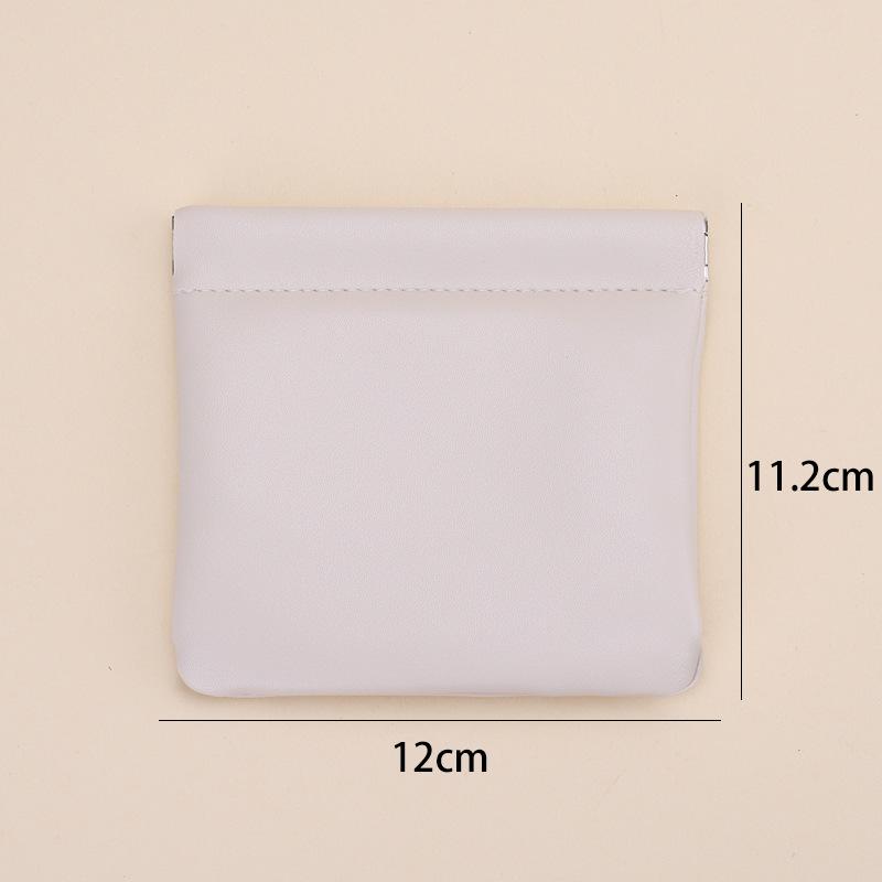 2025 Mini PU Leather Snap-Closure Coin Purse - Waterproof & Portable