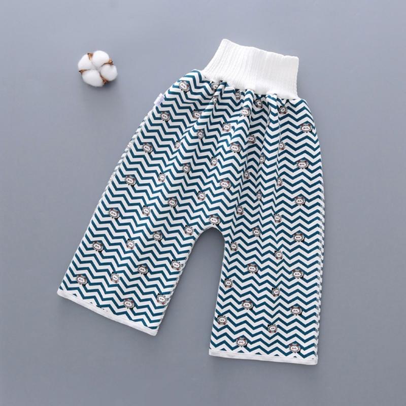 Comodi Pantaloncini-Gonna Pannolino Bambino 2 in 1 Anti Enuresi Lavabili Cotone Addestramento al Vasino Pantaloni Pannolino Impermeabili Biancheria da Letto