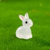 Glow-in-the-Dark Resin Figurine Micro-Scenery Decorative Ornament Cartoon- Adorable Viral Glowing Desktop Craft Item