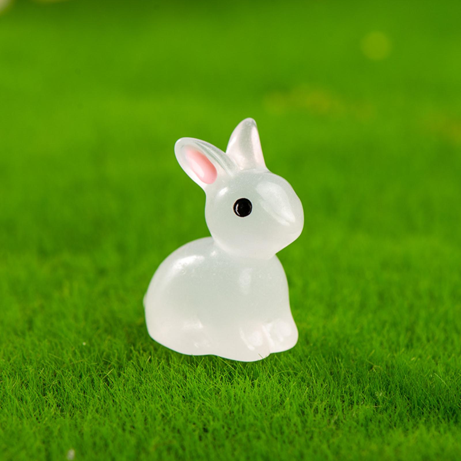 

Glow-in-the-Dark Resin Figurine Micro-Scenery Decorative Ornament Cartoon- Adorable Viral Glowing Desktop Craft Item One Size