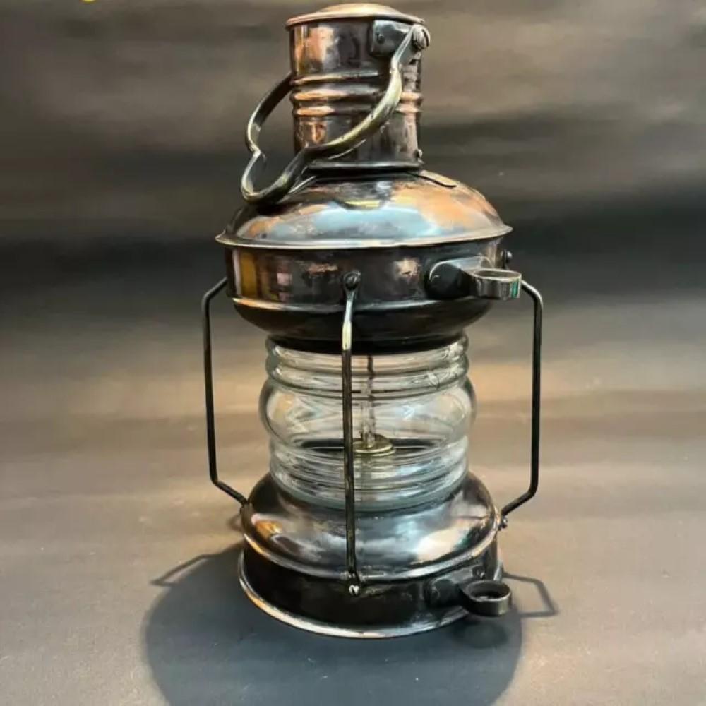 

Морской латунный старинный масляный фонарь – Burton Anchor Ship Lamp, 93,98 см как