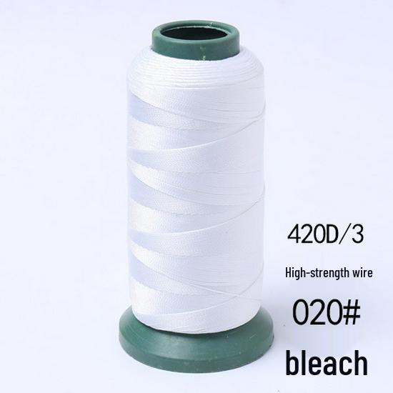 High-Strength Colored 420D Leather & Nylon Thread - Mercerized, Thick, Smooth, 3-Ply Canvas Sewing Thread - Free Shipping