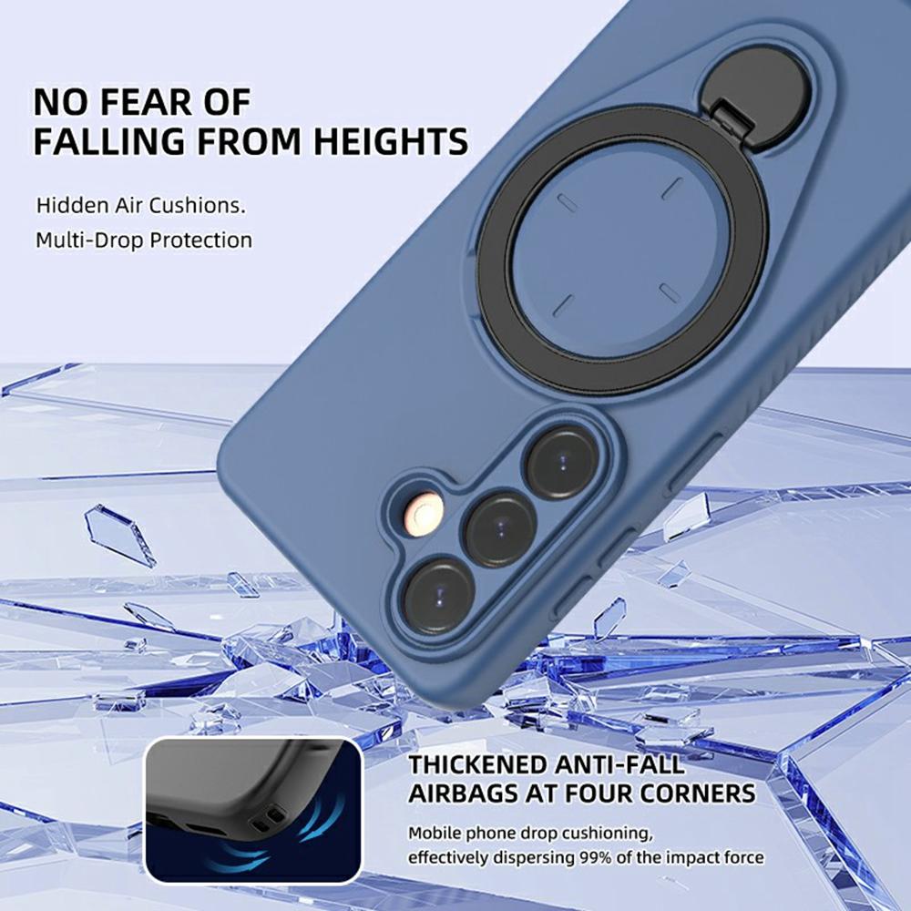 For Samsung Galaxy S26+ Magnetic Case Rotating Kickstand TPU PC Phone Cover