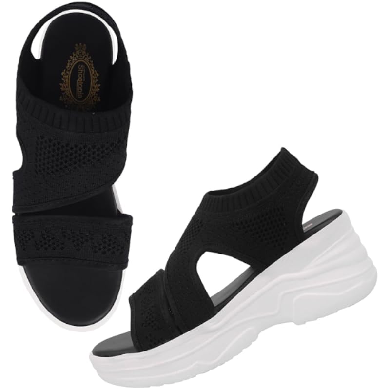 Shoetopia Women'S Sandal-7 Kids Uk (Milton-Black)-Eu40