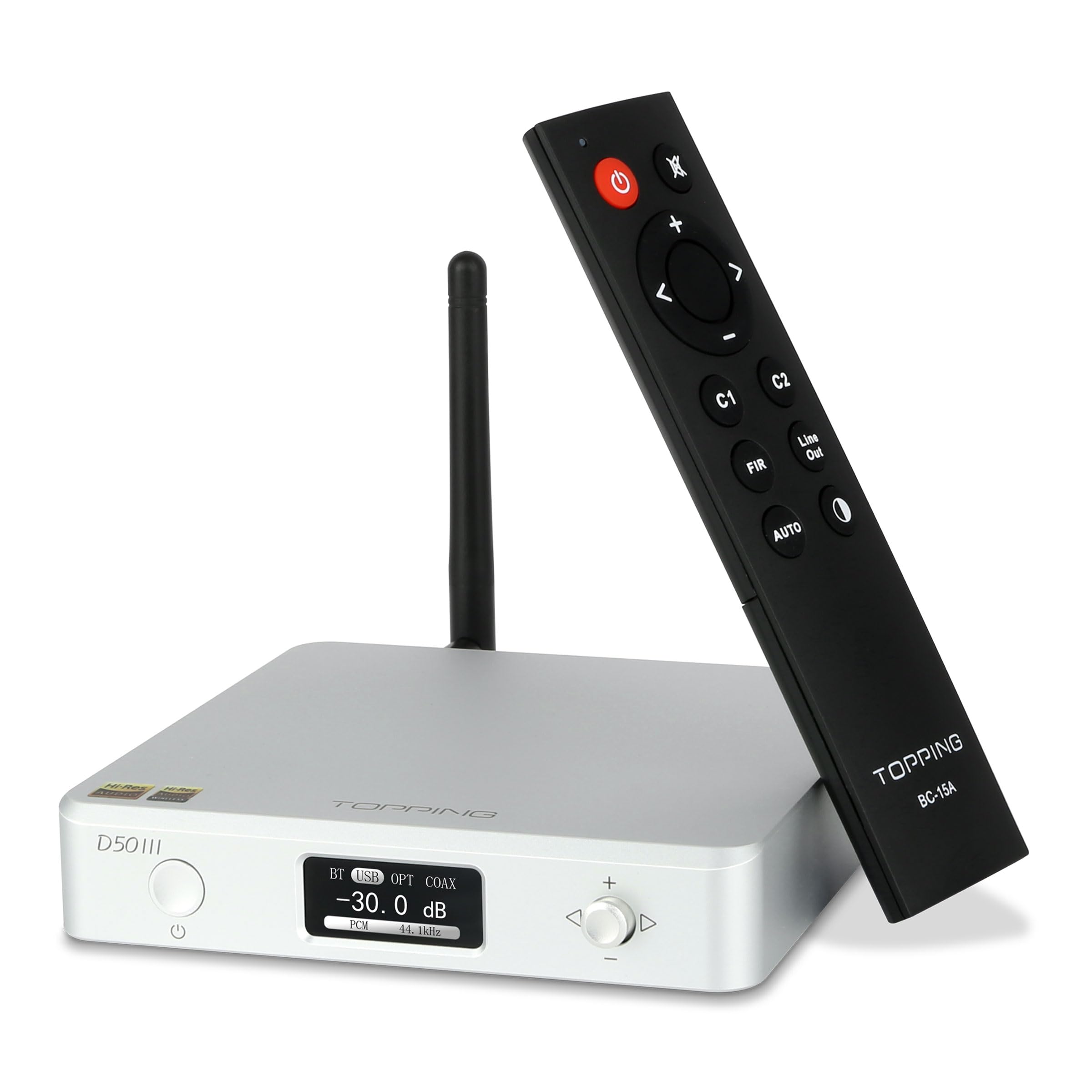 

Topping D50 III in DAC Preamp LDAC Bluetooth Dual ES9039Q2M Chip Chip DSD512 PCM 768kHz Compatible PEQ Adjustment Dual Compatible Remote Control