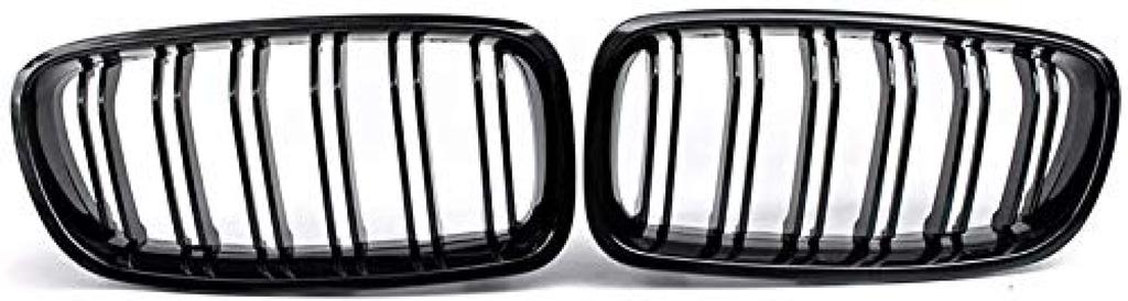 Zealhot Kidney Grille Black Front Grille Radiator Suitable for BMW 3 Series F30 F31 F35 Grille, (2012-2019) (Double-Glossy)