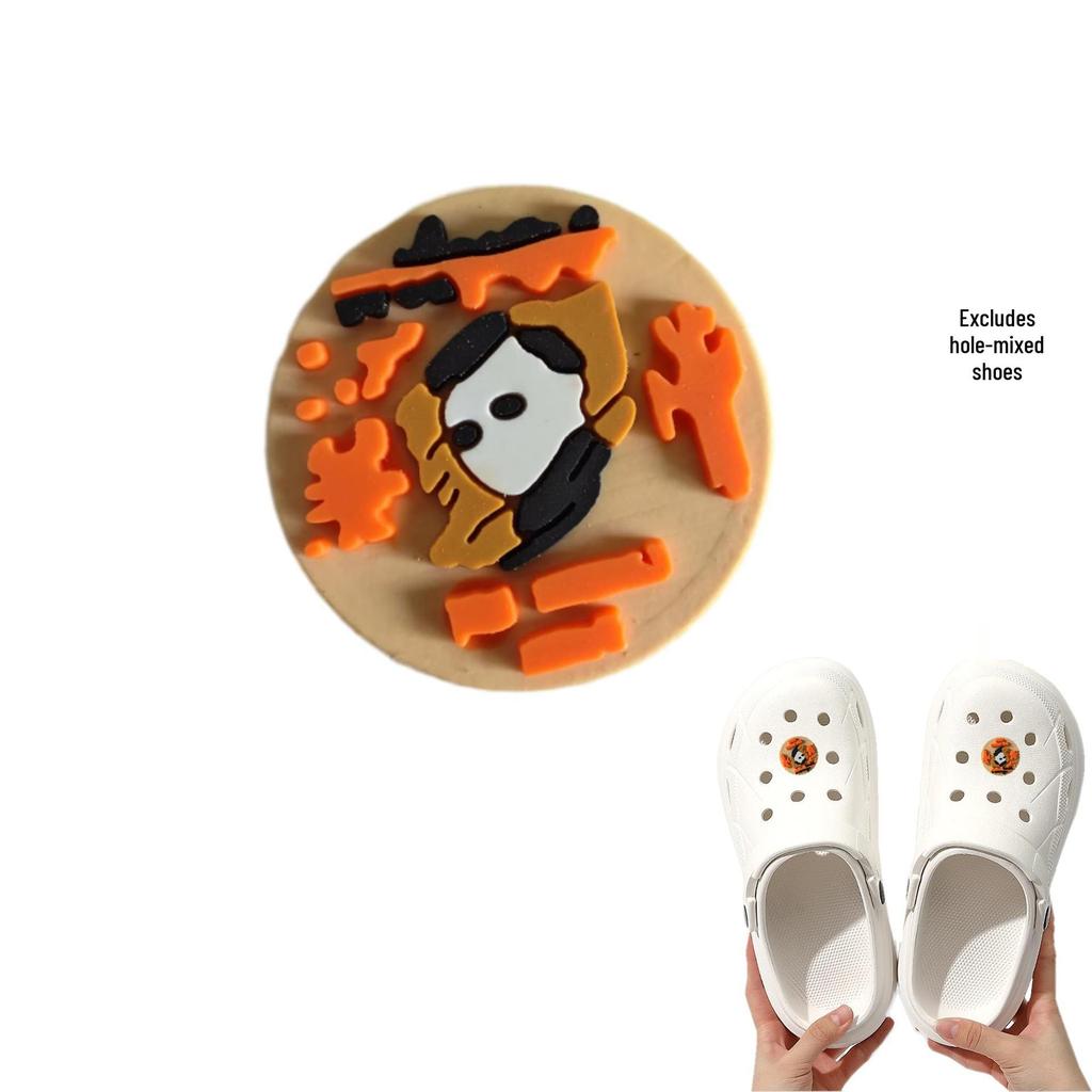 Halloween Cartoon Shoe Charms - Cute Detachable Accessories for Cross-Border Shoes
