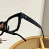 Vintage Black Computer Glasses Frame Women Men Anti Blue Light Square Eyewear Blocking Glasses Optical Spectacle New Eyeglass