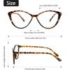 4pcs Women Trendy New Cat Eye Glasses Anti Blue Light Retro Frame Triangle Spectacle Frame