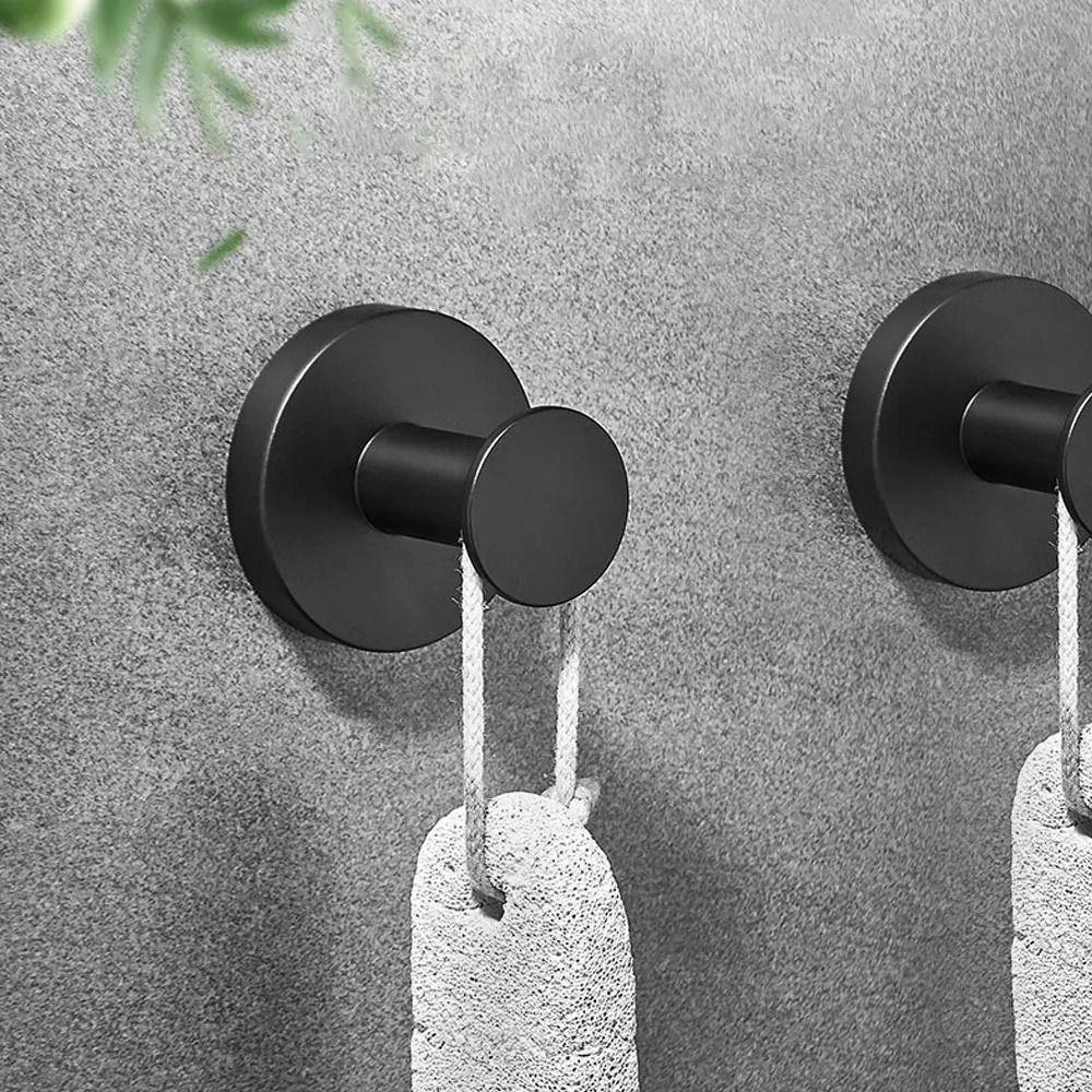 Waterproof Wall Mount Hooks Stainless Steel Wall Hanger Modern Clothes Towel Holder  Bathroom