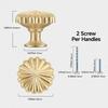 10Pcs Brass Drawer Handles Simple Pumpkin Cabinet Knob Wardrobe Single Hole Round Zinc Alloy Door Cupboard