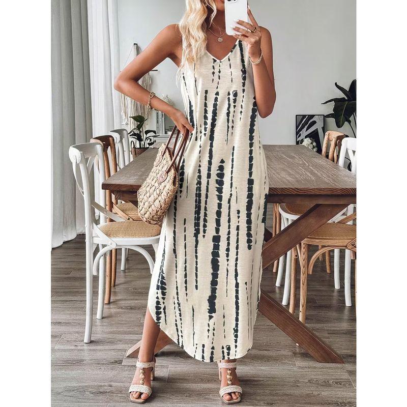 

Fashion Style Fashion Women s Wear Spring and Autumn New Arrival Long Sleeves Hot Sale Silm Slim Looking Temperament Printed Dress Female Fashion White Gray S