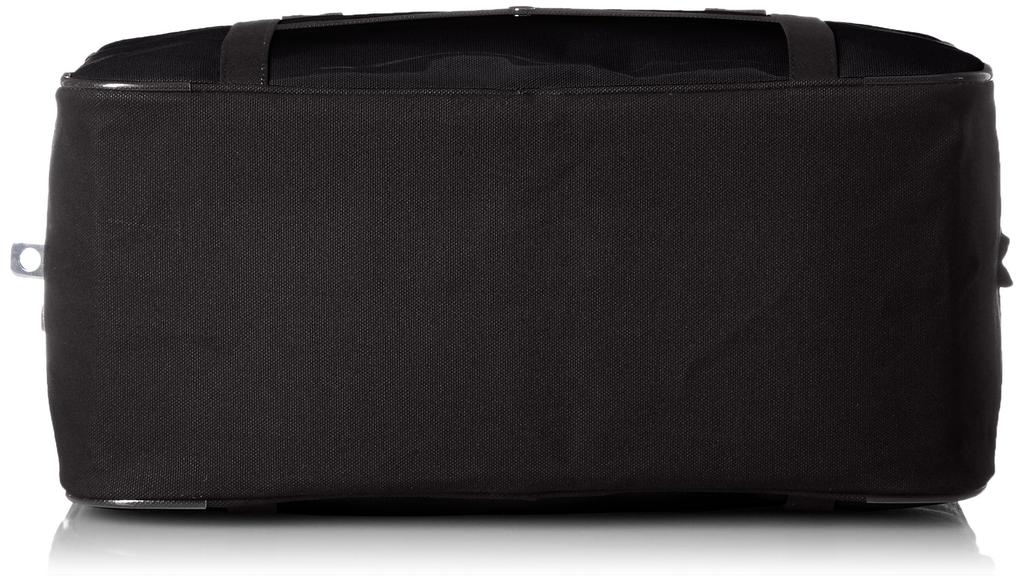 Canvas Mail Boston Bag with Horseshoe Lock not Navy Blue 21L 29 cm Black [Sanei] (M) (Padlock included) 0.73kg BTM-U-01
