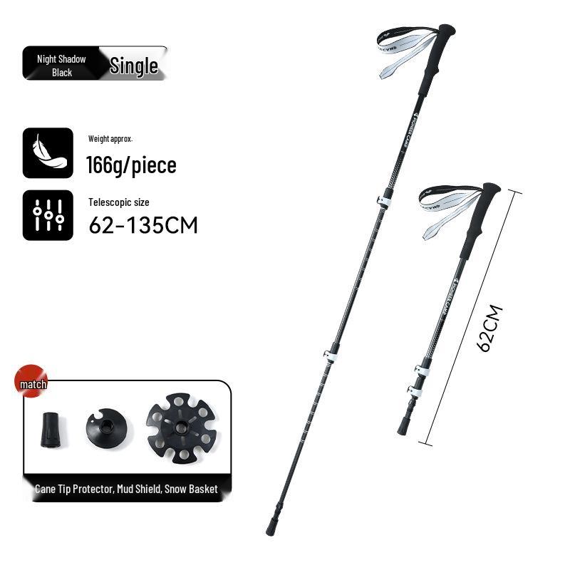 Trailblazer Carbon Fiber Telescopic Hiking Poles - Men & Women Trekking Gear