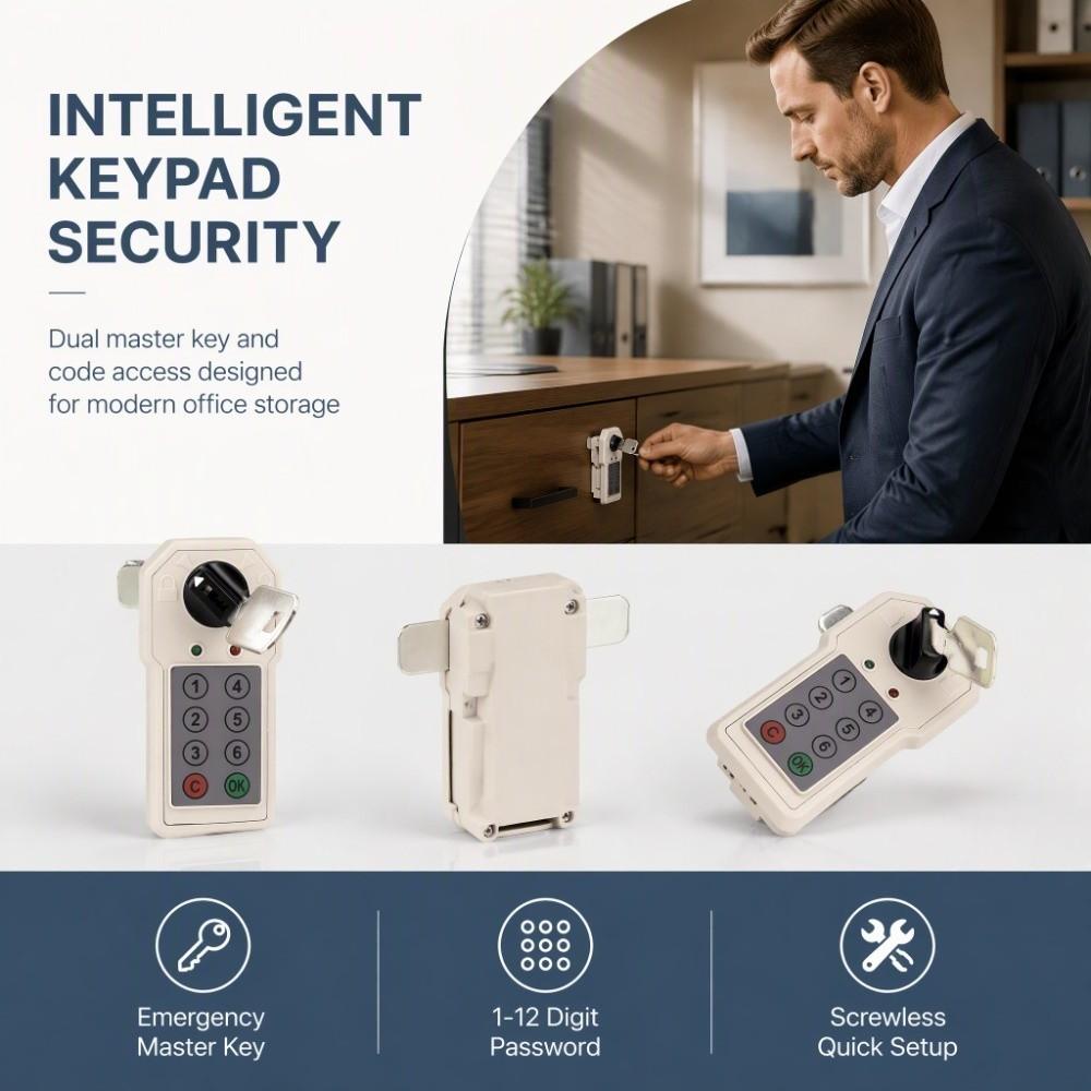 6 Digit Code Cabinet Coded Lock Metal Password Security Lock Durable Combination Cam Lock Cabinet