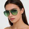 New Trendy Oversized Frog Eye Sunglasses Outdoor Cycling and Travel UV Protection Eyewear UV400 Classic Driving Shades