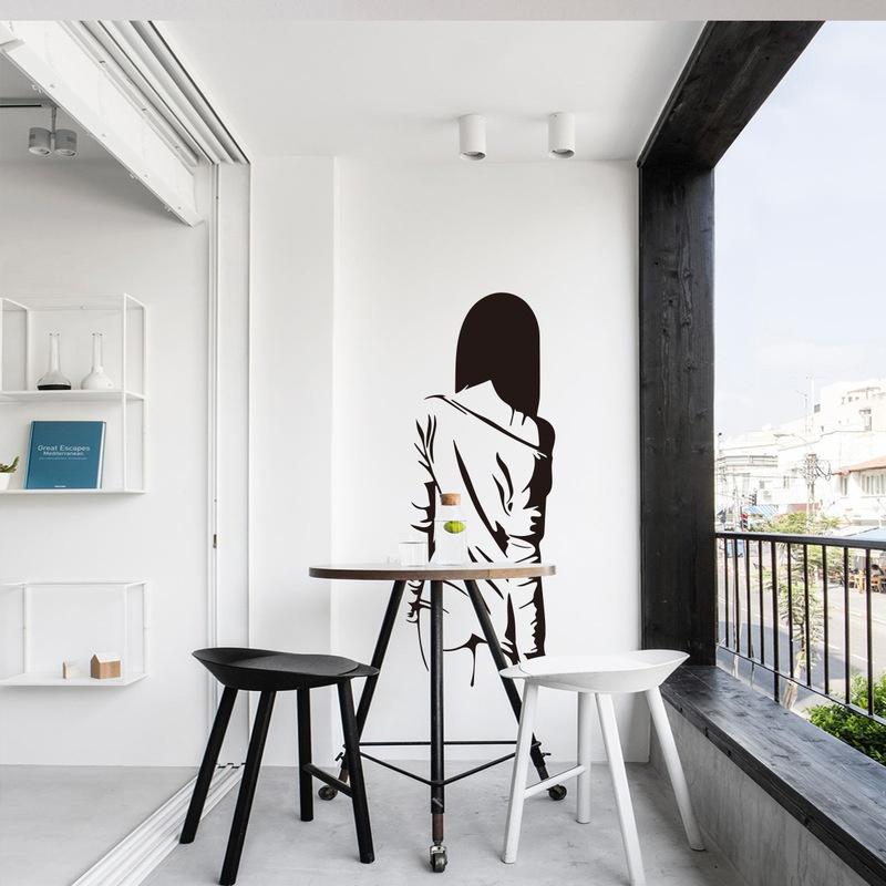 Autocolant de perete creativ sexy fată living dormitor decor de fundal Mural Art tapet decor acasă autocolante individualitate