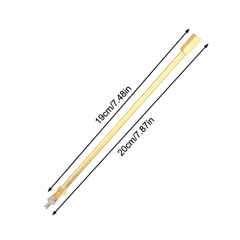 1 szt. Samochód Auto Ciężarówka Mosiężny Kapturek Zaworu Opony Koła Przedłużka Trzpienia Opony Przedłużacz Zawory Dętkowe Akcesorium Samochodowe