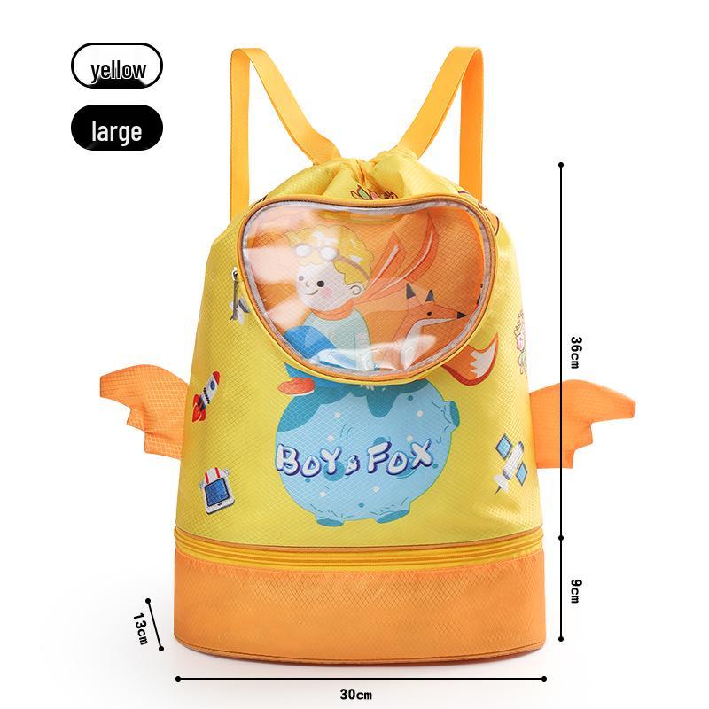 Kinder Wasserdichter Schwimmrucksack: Jungen-Kulturbeutel und Mädchen-Strandtasche mit Trocken-/Nass-Trennung