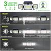 Solar Lights Outdoor 3 Heads Flood 167 LED Security Light Waterproof with PIR Motion Sensor Garden Yard Garage Street Wall Lighting
