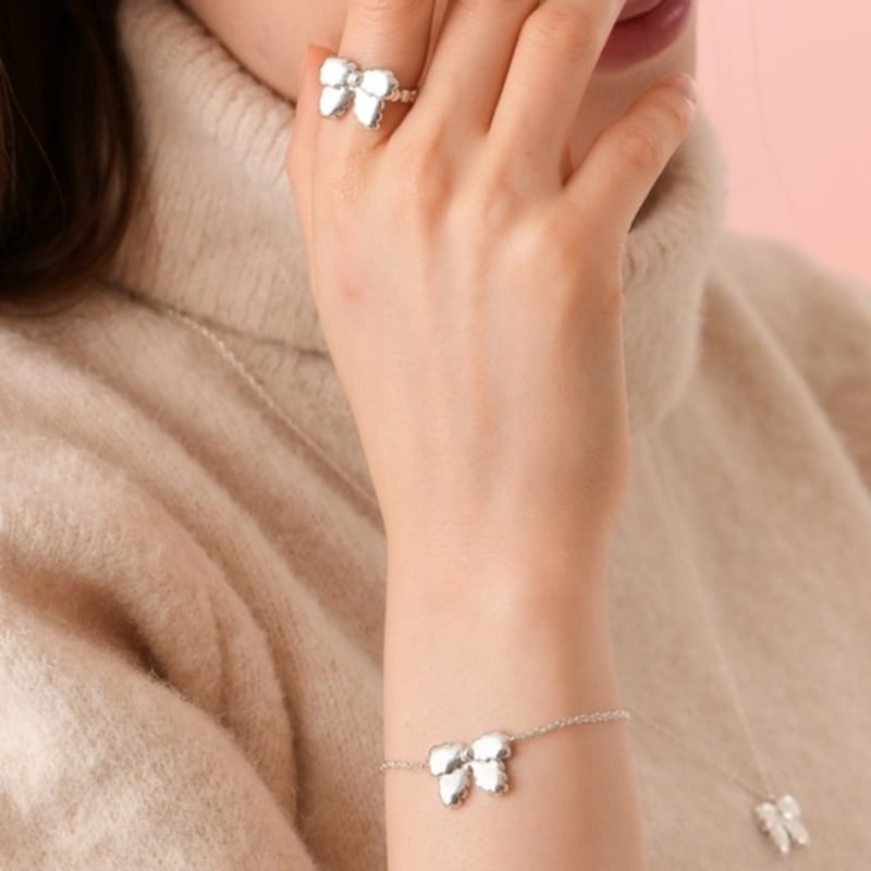 BELLOOGGI Cotton Candy ribbon ring