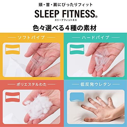 Nishikawa Sleep Fitness Pillow Washable Firm Hard Pipe Perfectly Fits Head Neck Shoulders Height Adjustable Suitable Back Side Sleeping 40X35X6cm EH