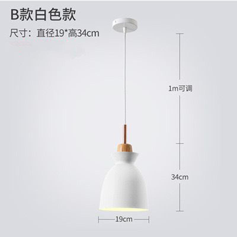 Nordic Lamps Simple Modern Macaron Living Room Chandelier Restaurant Dining Table Single-head Milk Tea Shop Lighting Chandelier