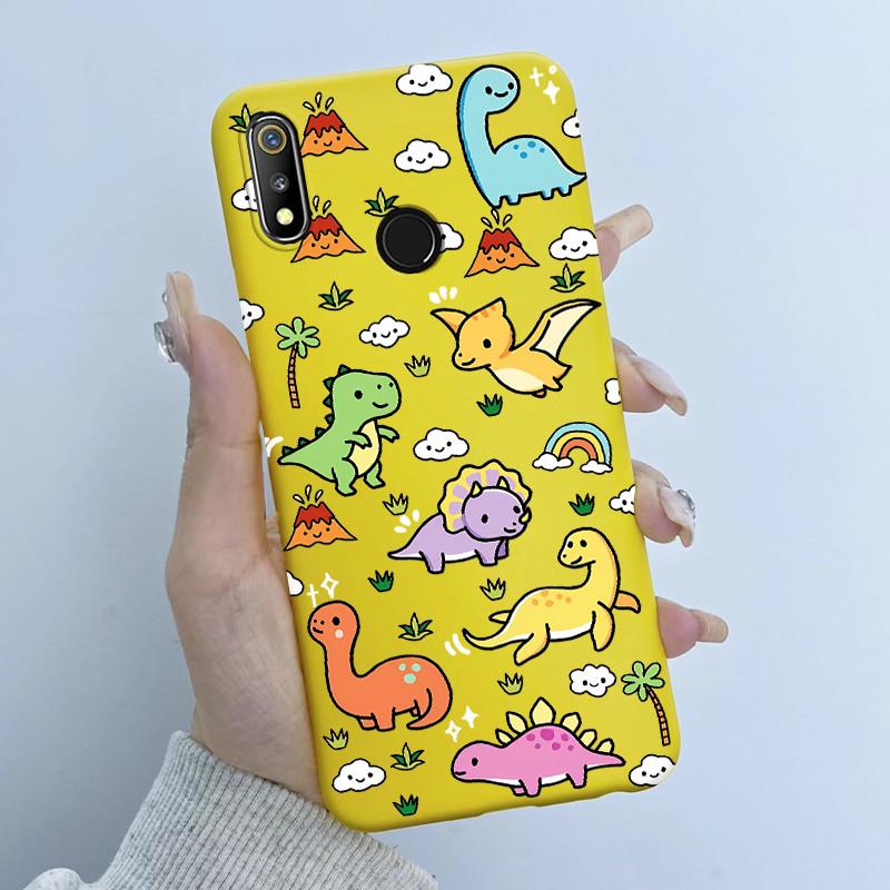For Realme 3 3i 3Pro Phone Case Butterfly Flower Girl Design Soft Silicone TPU Back Housing for Oppo Realme 3 Realme3 Pro Covers