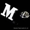 High-Quality Brass English Letter Brooches A-Z for Men & Women – Suit, Jacket, Shirt Badge.
