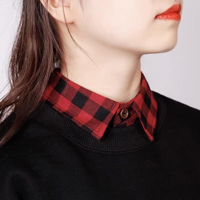 Children's Versatile Denim Dickey Faux Collar for Sweaters and Ladies - Multifunctional Pointed Collar Decoration