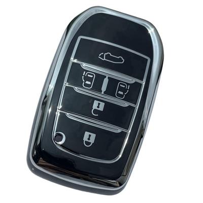 ZANEKO Noah 90 Series Key Case, New Voxy 90 Series Noah Voxy Key Cover, Alphard Key Holder, Silver Black A