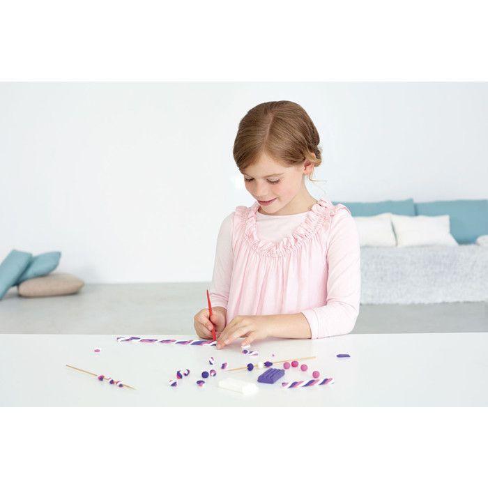 Kit FIMO KIDS ANNIVERSAIRE PIRATE - FIMO - 8033 05 - 2 pains blanc, 2 pains or pailleté, 4 pains noir