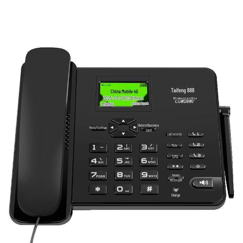 Taifeng 888 Wireless 4G/5G SIM Card Desk Phone CN Plug (adapter Included)