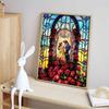 Disney 5D DIY Diamond Painting Decorations Beauty and The Beast Stained Window Theme Artwork Diamond Embroidery and Rhinestone Cross StitchSetHandmade