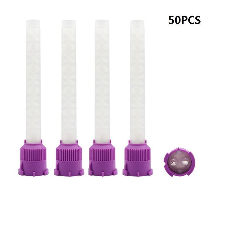 Dental Impression Mixing Tips Silicone Rubber Conveying Mixing Head Disposable Dentistry Lab Material Impression Nozzle Tube