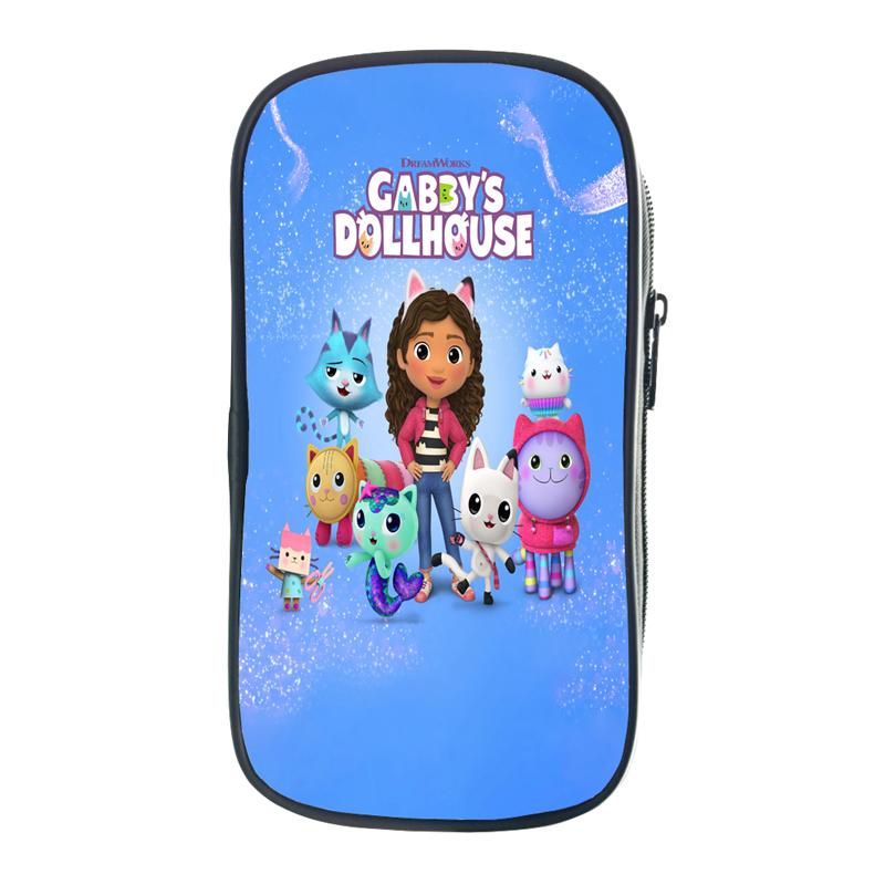 Gabby's Dollhouse Federmäppchen, Gabby Cat Organizer, Kosmetiktasche für Buntstifte, tolle Geschenke, Accessoires, Schreibwarentasche