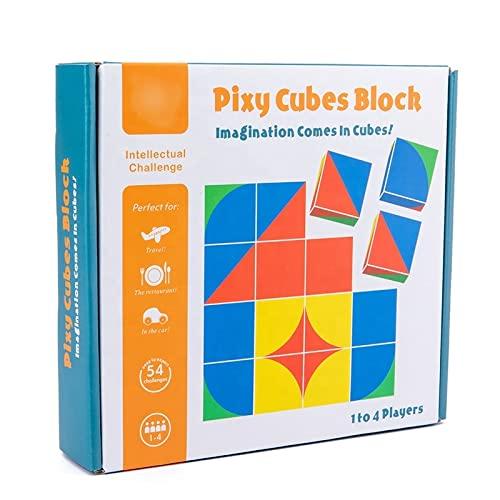 Ms.0 Pixie Cube Blocks - Pattern Matching Puzzle, Stacking, Montessori Educational Toy, Building Blocks, Certified Safety Tested by an Accredited Orga