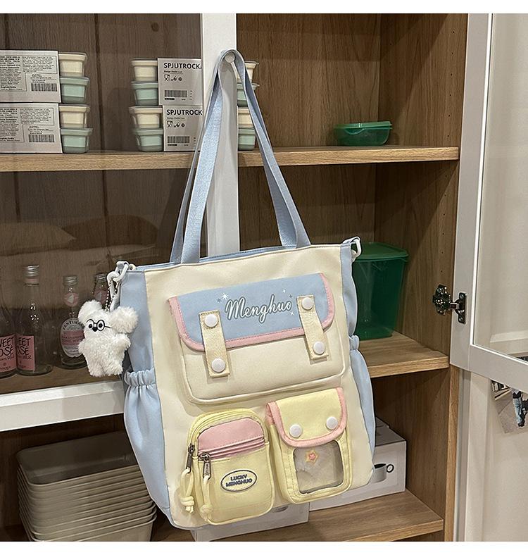 College Cute Large Capacity Middle And High School Students Computer School Bag Casual Versatile Backpack Commuting Sweet Makeup Bag