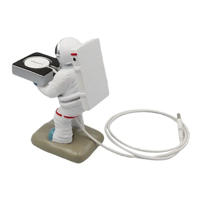 Desktop Decoration Astronaut Spaceman Wireless Charging Watch Stand Suitable for Huawei Watch Apple Watch