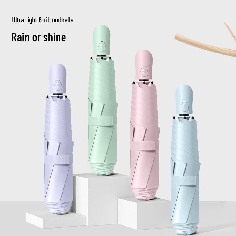Automatic Three-Fold UV Protection Travel Umbrella