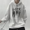 Hong Kong Style Men's Loose Hooded Sweatshirt - Spring/Autumn Trendy Niche Design, Skin-friendly Fabric