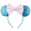 9.5 CM New Cute Glitter Crown Hairband Sequins Bows Mouse Ears Headband Kids Festival Party Cosplay Headband