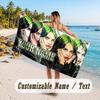 Custom Name Large Beach Towel,Billie Eilish Quick Absorbent Towel For Outdoor Travel Poolside