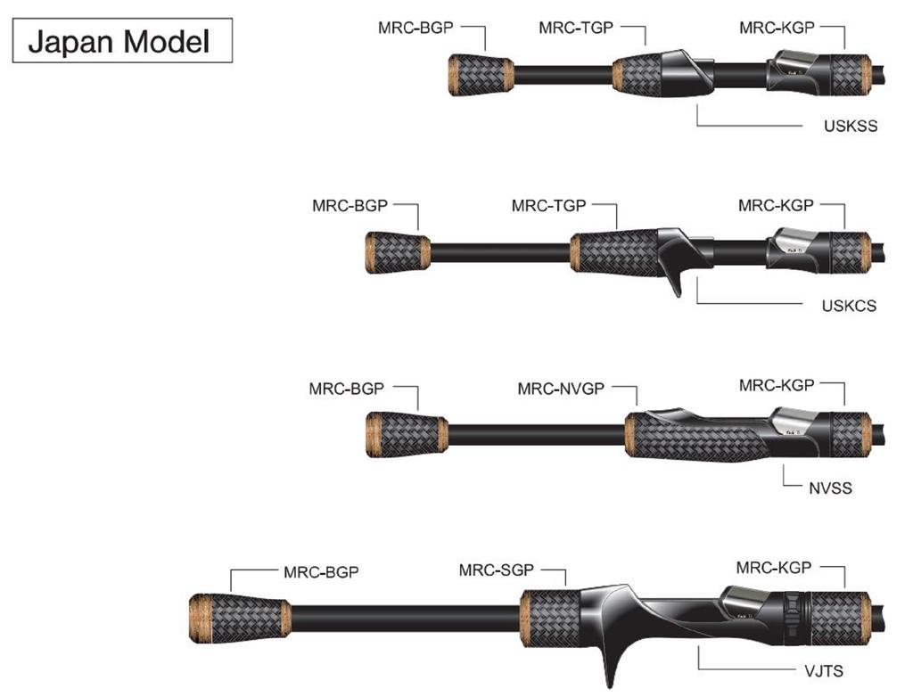 Fuji MRC-KGP17-31 Rubber Cork Neo Carbon Foregrip x 1 (3086)