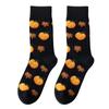 Herren Frühling und Herbst Halloween Kürbis Eichhörnchen Cartoon Mittelrohr Baumwollsocken