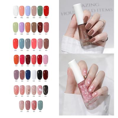 Backfreier wasserbasierter Nagellack Abziehbarer gesunder Nagellack Nagellack aufhellender Nagellack